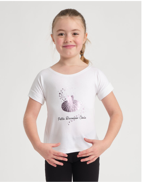 T-shirt per bimbe- Albany jr. star- Temps Danse